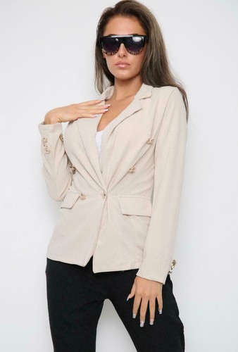 Ladies blazer gold button - ladies,