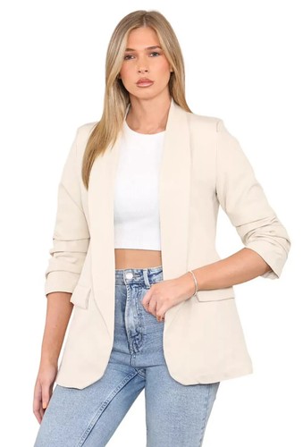 Womens ladies ruched sleeve - womens,