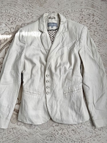 Woman linen blend blazer - m&s,