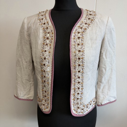 Principles petite linen blazer - linen,