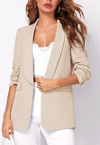 Womens ruched sleeve fully - sleeve,
