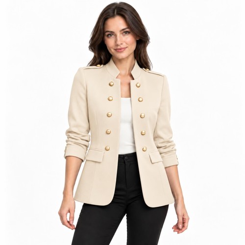 Ladies blazer gold button - ladies,