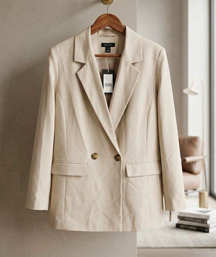 New look cream stone button - new,