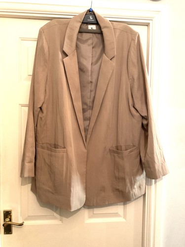 Relaxed stone blazer - stone, size