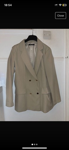 Stone boohoo blazer - blazer,