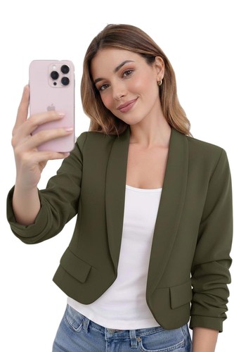 Womens ruched sleeve fully - sleeve,