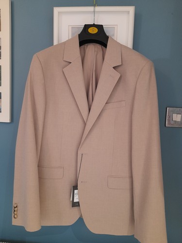 Men beige stone suit - stone,